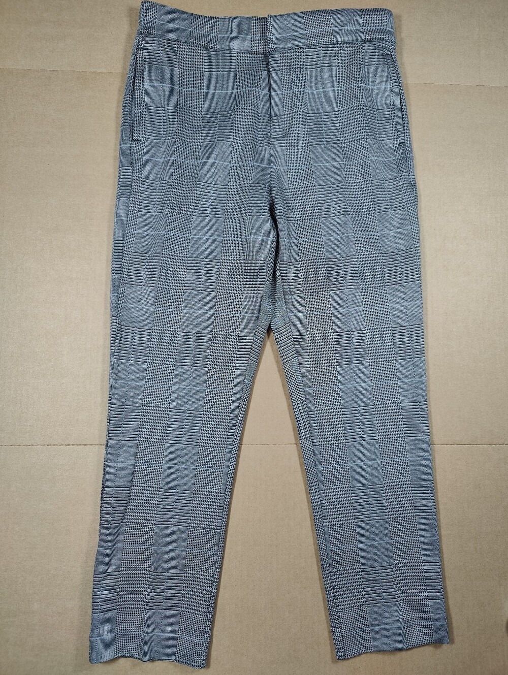 NWT Greyson Women Gray Glen Plaid Tapered Pants Size 10 Retail 230$